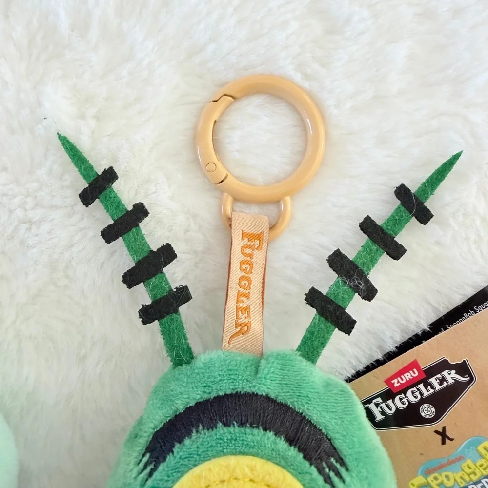Zuru Fuggler SpongeBob Squarepants Plush Keychain Set - Squidward and Plankton - Picture 11 of 12